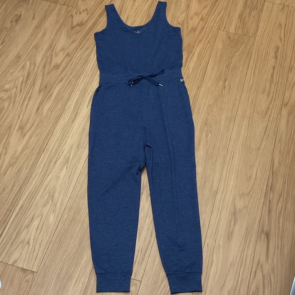 NWOT Lilly Pulitzer Maisie UPF +50 Fitted Jumpsuit Small – Heathered Blue x Noir